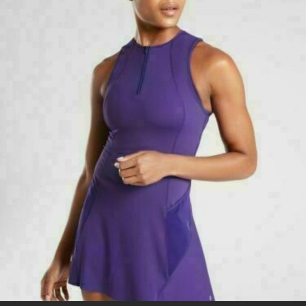 ISO Athleta Match Point Tennis Dress Purple ST